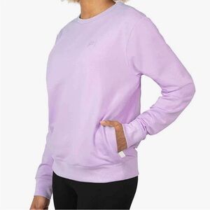 Fila Lilac Purple Crewneck Sweatshirt with Pockets Medium